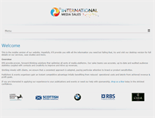 Tablet Screenshot of internationalmediasales.com